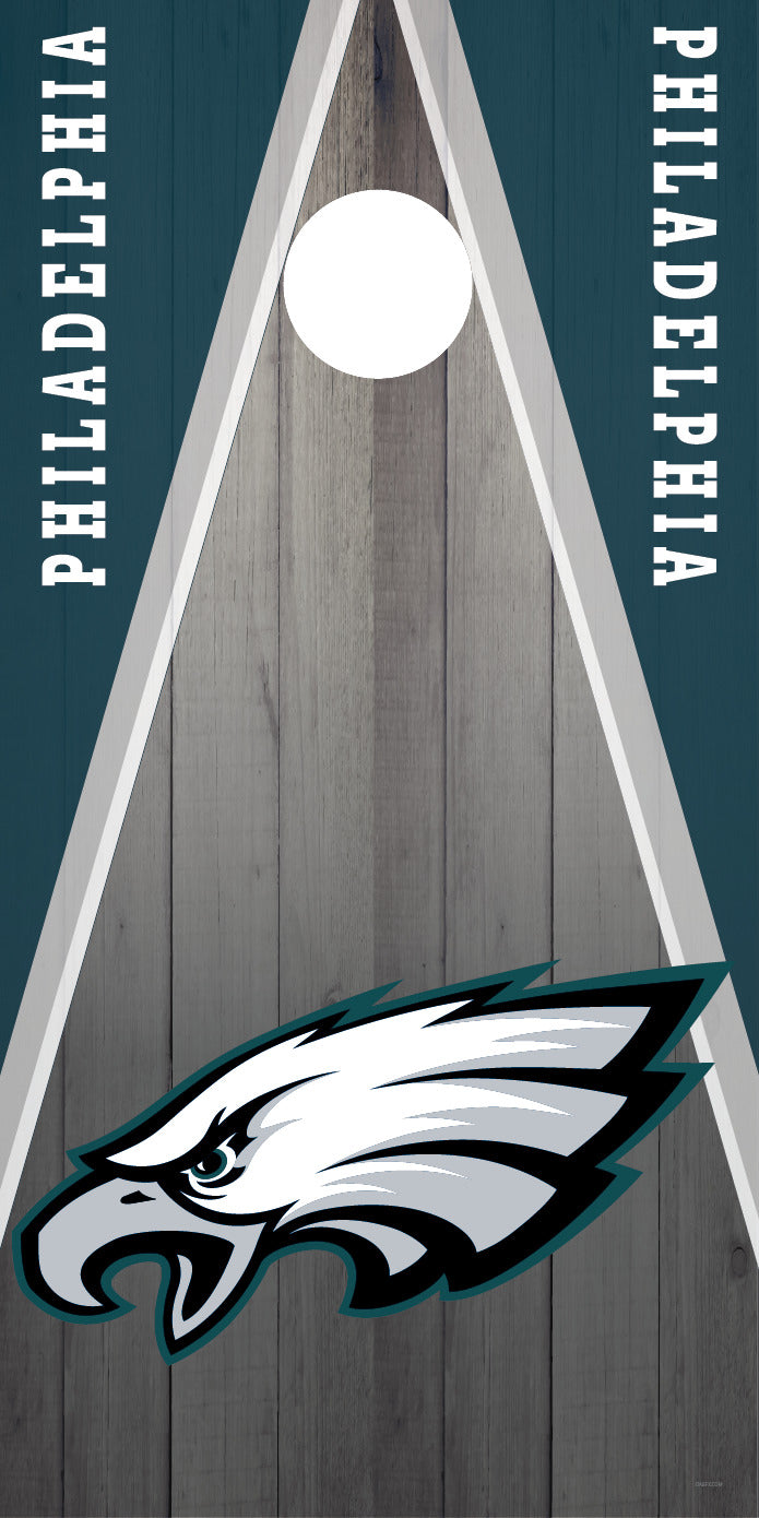 Corn Hole Board Wrap - Philadelphia Eagles D6 Set Cornhole