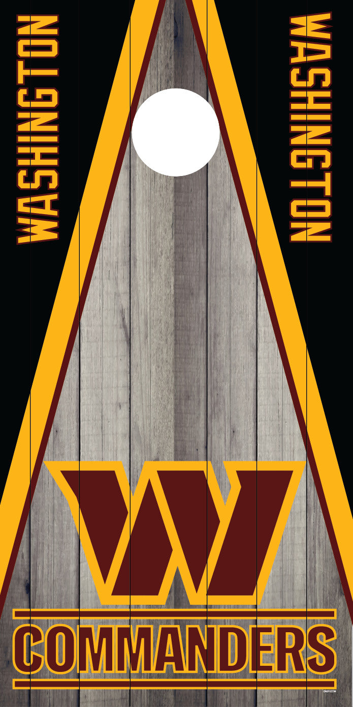 Corn Hole Board Wrap Skin - Washington Commanders Cornhole D3