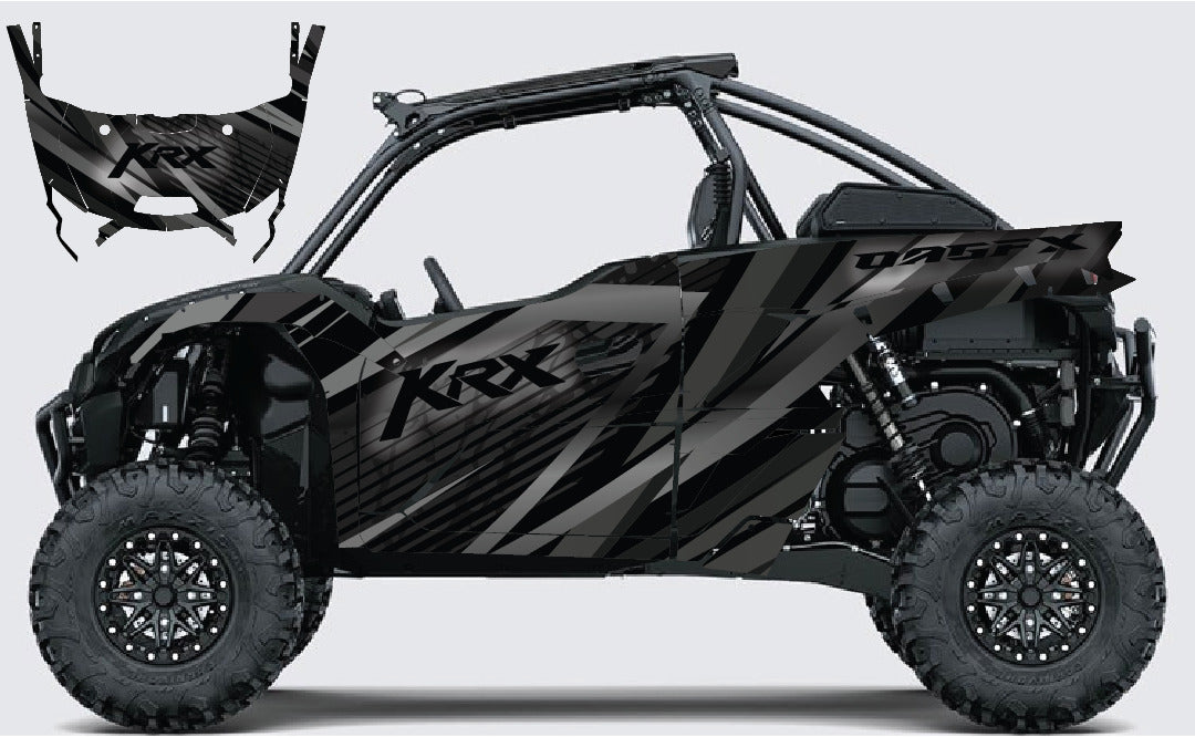 2019 - 2023 Kawasaki Teryx KRX 1000 Graphic Kit Pro Edition D62-1 Black Stealth