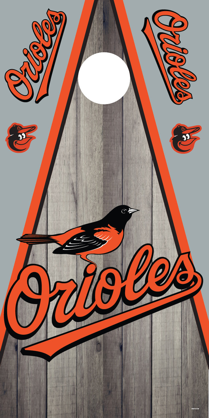 Corn Hole Board Wrap - Baltimore Orioles D4 Set Cornhole
