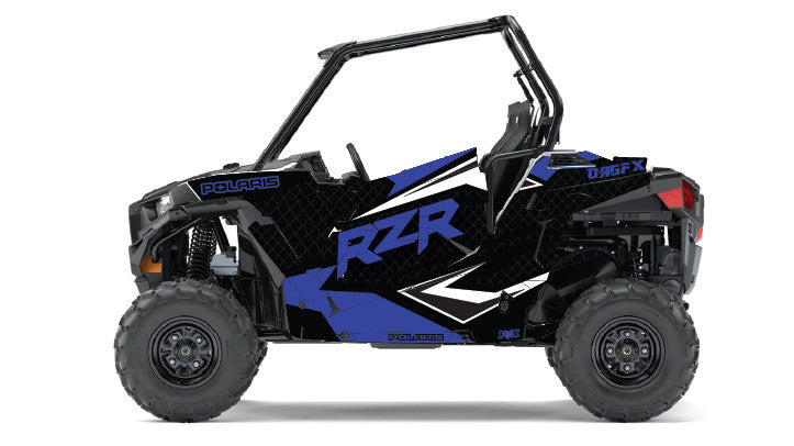 2014 + Polaris RZR 900 EPS OAGFX Graphics Kit D36-1 Blue