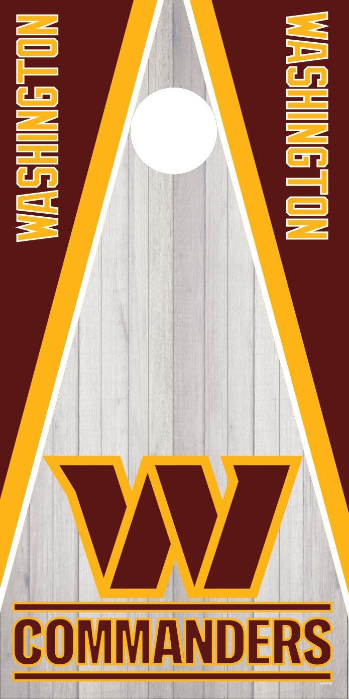 Corn Hole Board Wrap Skin - Washington Commanders Cornhole D4