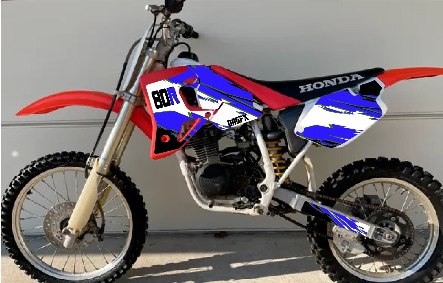 1996 - 2002 Honda CR 80 OAGFX Graphics Kit - D7-3 Blue