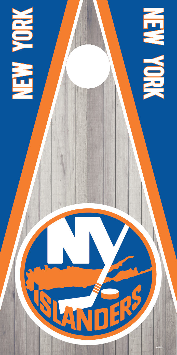 Corn Hole Board Wrap - New York Islanders Cornhole Skin D3
