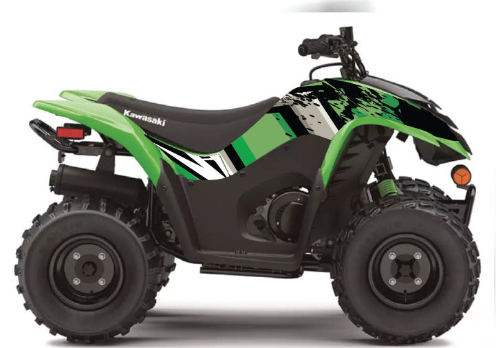 2007 - 2022 Kawasaki KFX 50 90 Graphic Kit - D37-4 Green