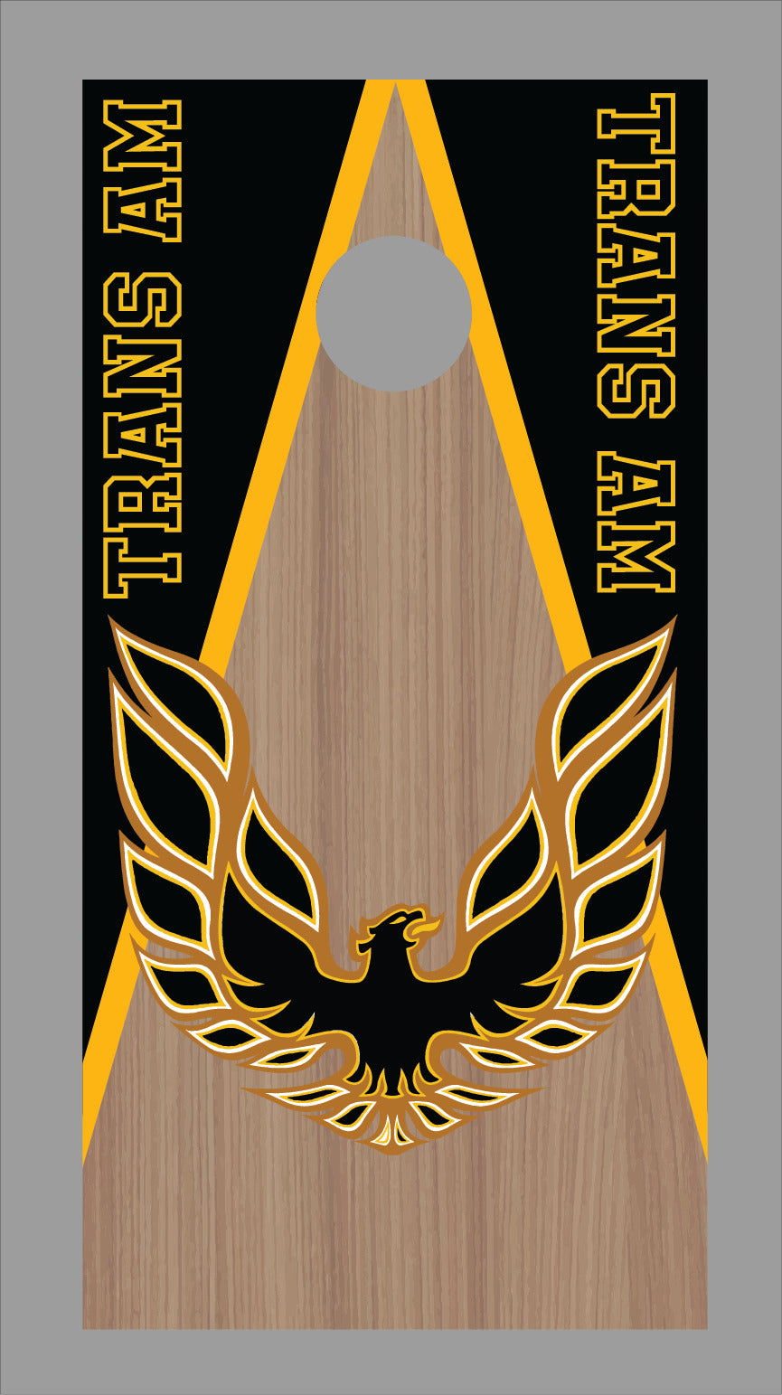Corn Hole Board Wrap - Trans Am D2 Set Cornhole