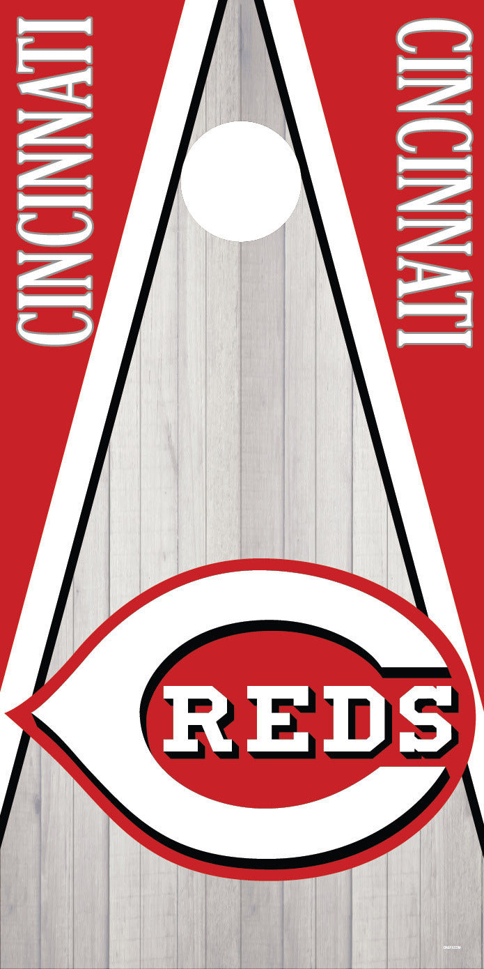 Corn Hole Board Wrap - Cincinnati Reds Cornhole D2