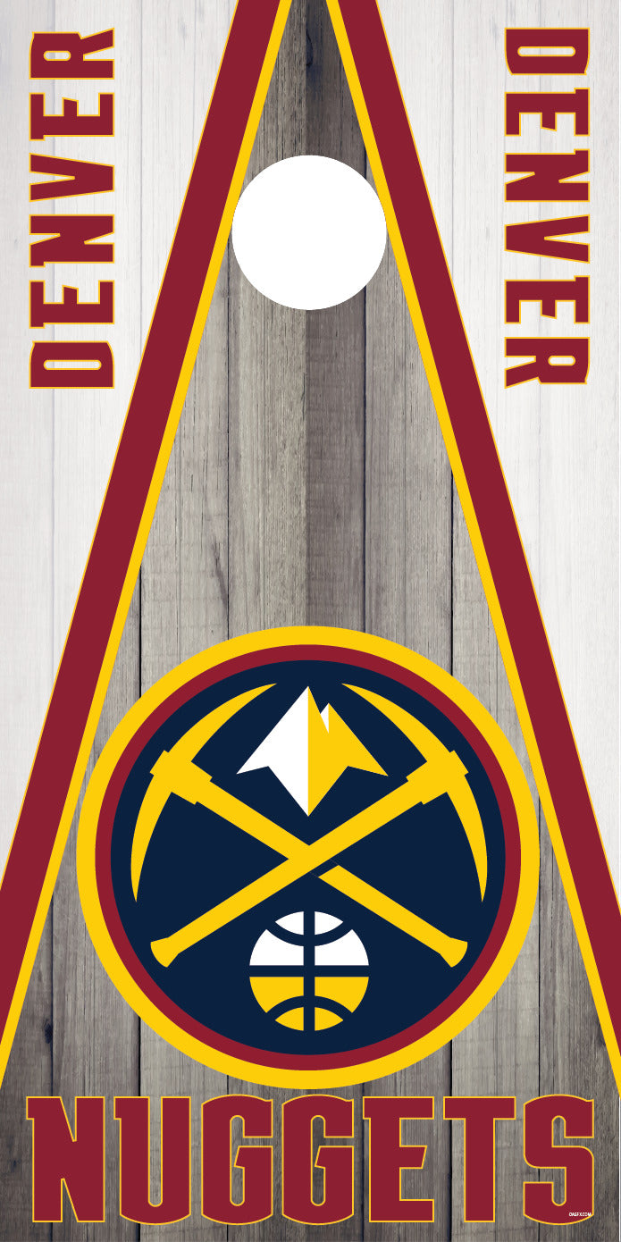Corn Hole Board Wrap - Denver Nuggets Set Cornhole D5
