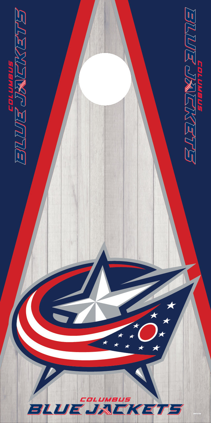 Corn Hole Board Wrap - Columbus Blue Jackets Cornhole