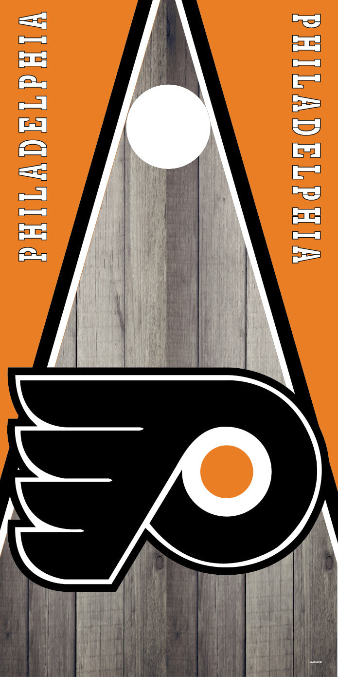 Corn Hole Board Wrap - Philadelphia Flyers Set Cornhole