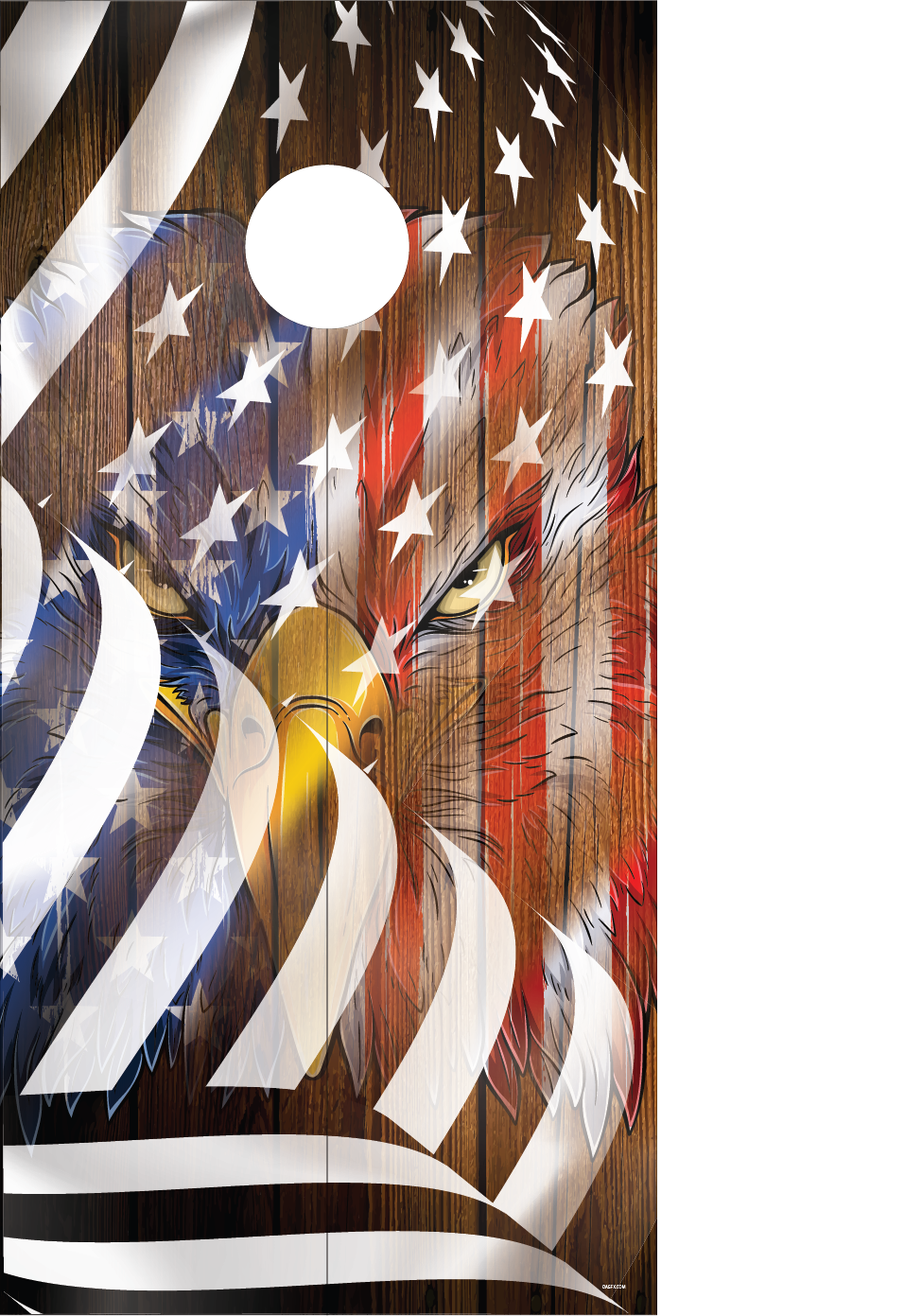 American Flag Cornhole Board Wrap\Skins (Pair)