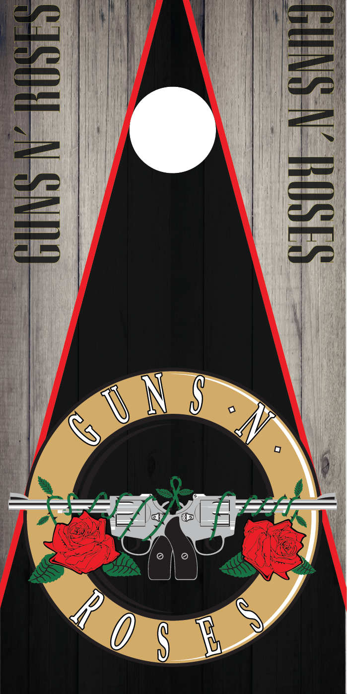 Guns N Roses Cornhole Board Skins (Pair)