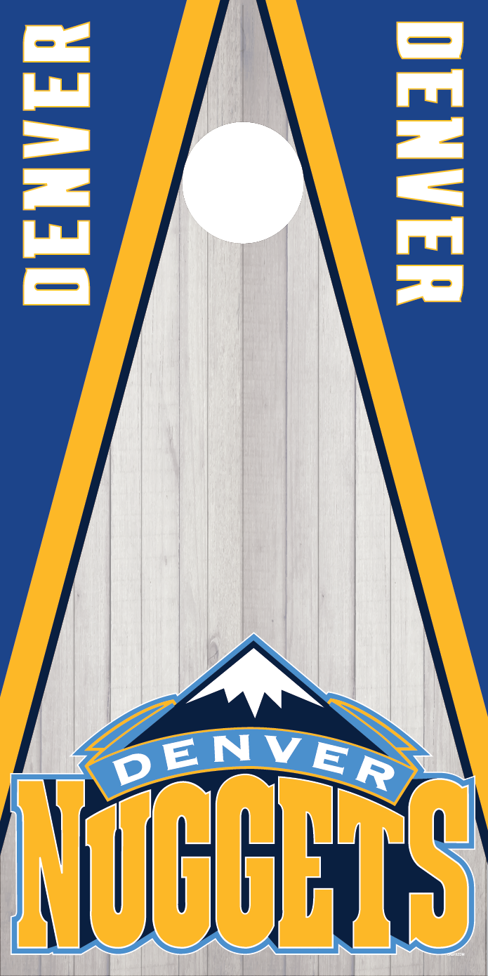 Denver Nuggets Cornhole Board Skins (Pair)