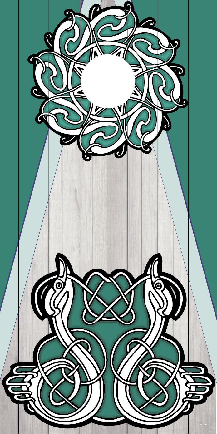 Celtic Cornhole Board Skins (Pair)