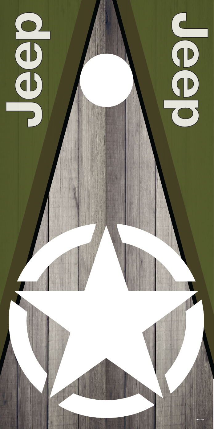 Jeep Cornhole Board Skins (Pair)