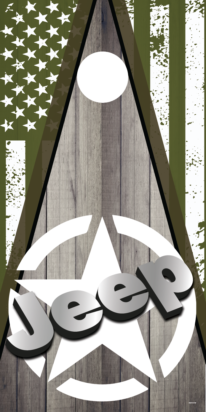 Jeep Cornhole Board Skins (Pair)
