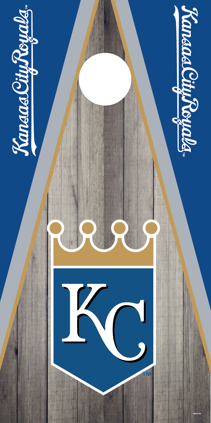 Kansas City Royals Cornhole Board Skins (Pair)