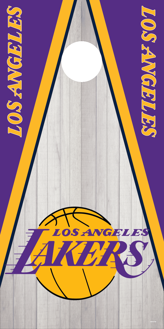 Los Angeles Lakers Cornhole Board Skins (Pair)