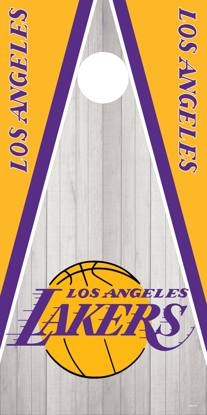Los Angeles Lakers Cornhole Board Skins (Pair)