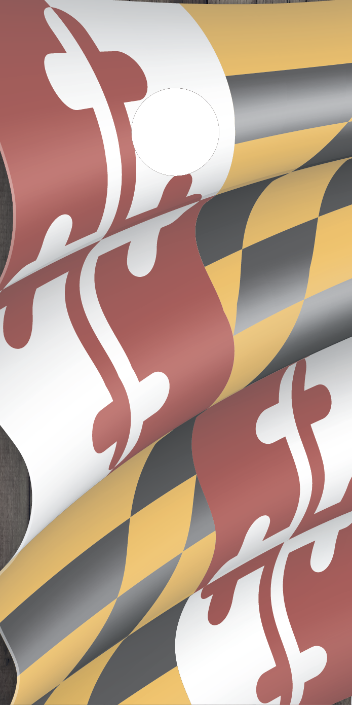 Maryland Flag Cornhole Board Skins (Pair)