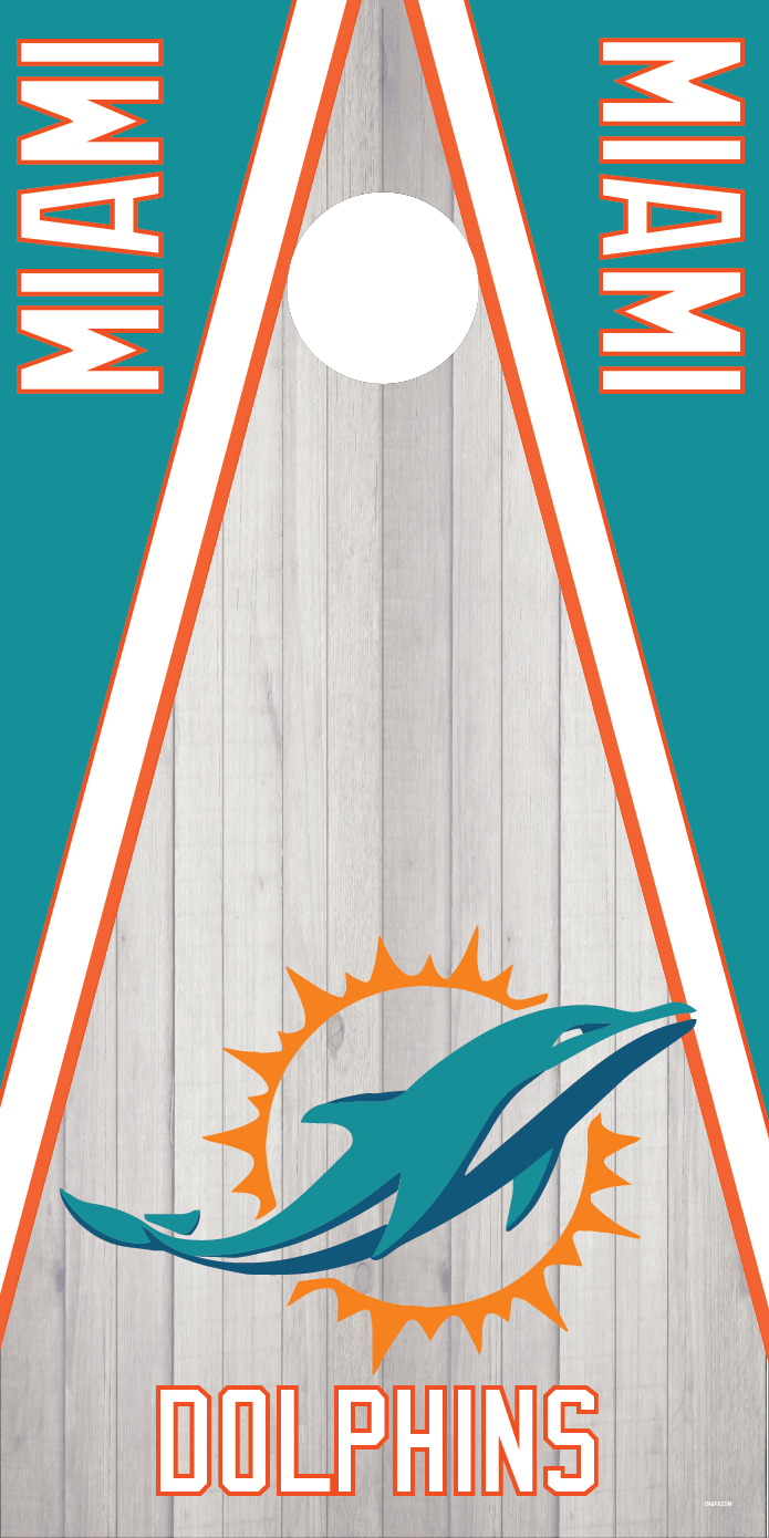 Miami Dolphins Cornhole Board Skins (Pair) – OAGFX