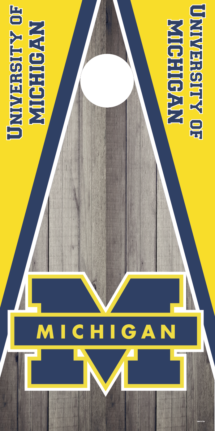 University of Michigan Cornhole Board Skins (Pair)
