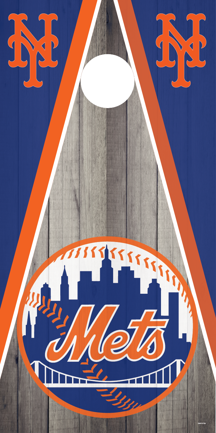 New York Mets Cornhole Board Skins (Pair)
