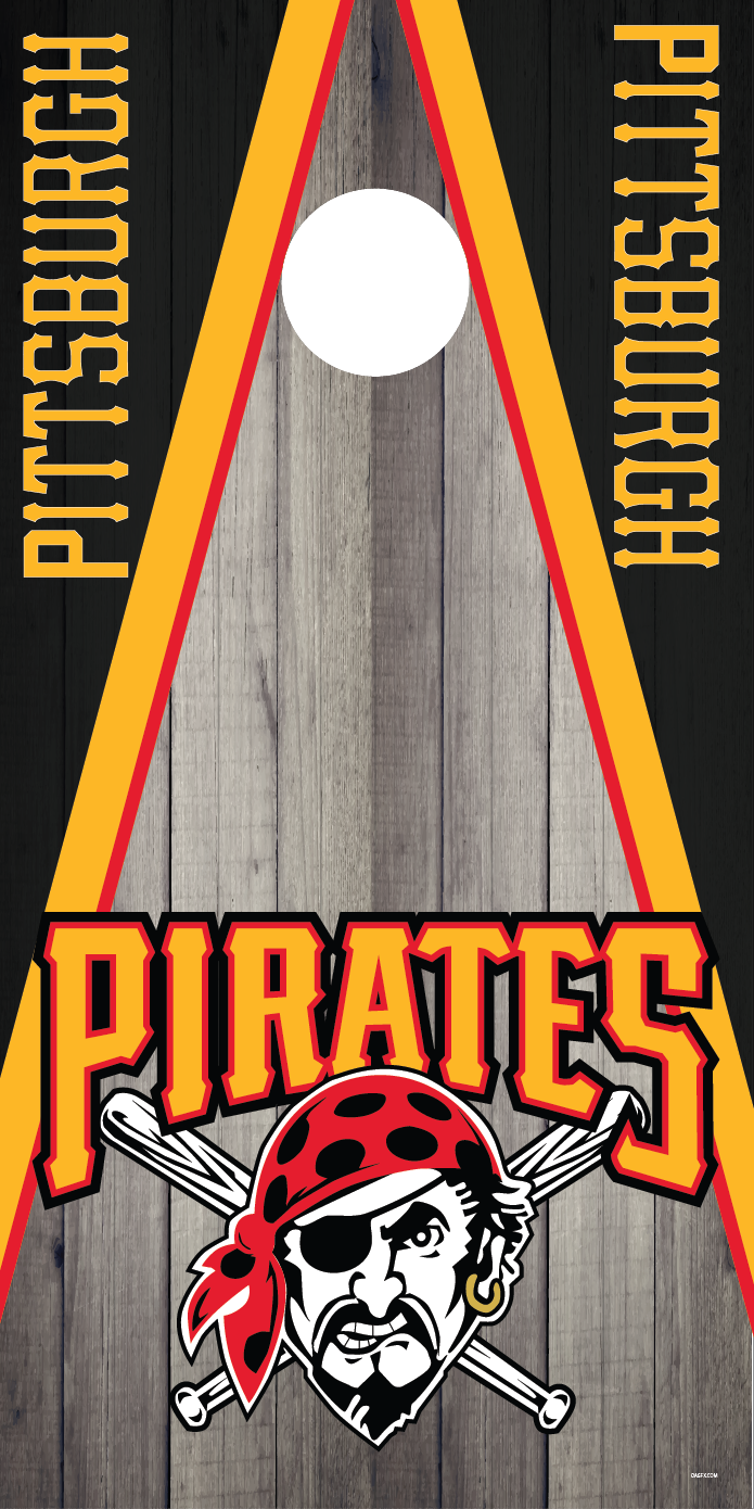 Pittsburgh Pirates Cornhole Board Skins (Pair)