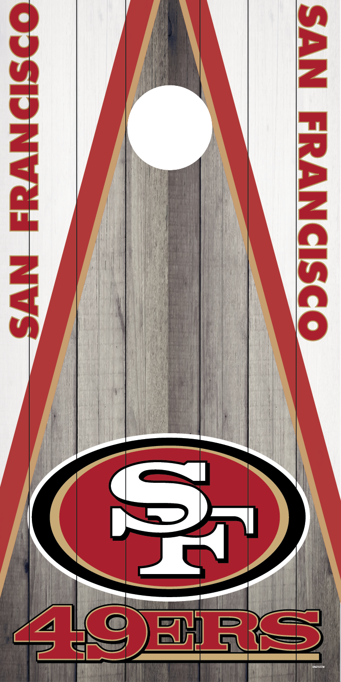 San Francisco 49ers Cornhole Board Skins (Pair) – OAGFX