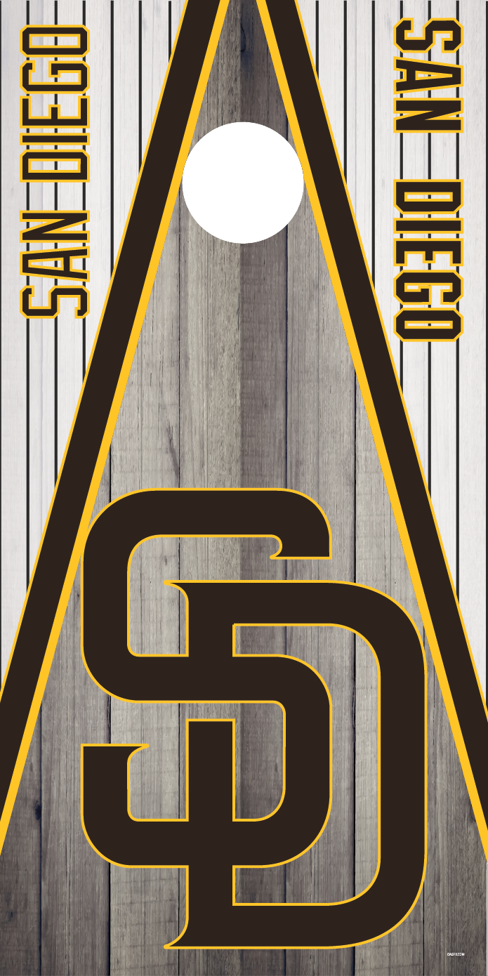 San Diego Padres Cornhole Board Skins (Pair)