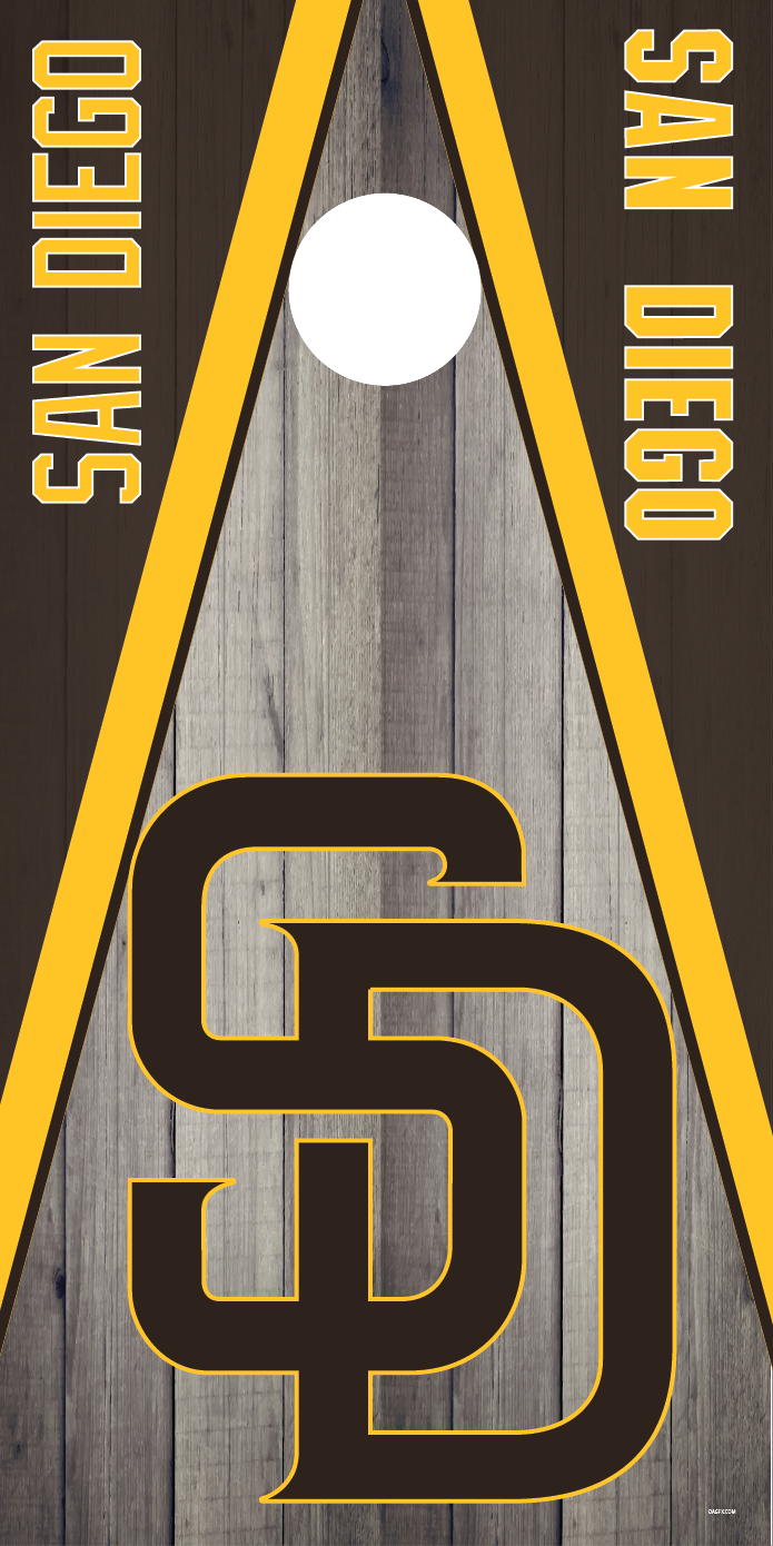 San Diego Padres Cornhole Board Skins (Pair)