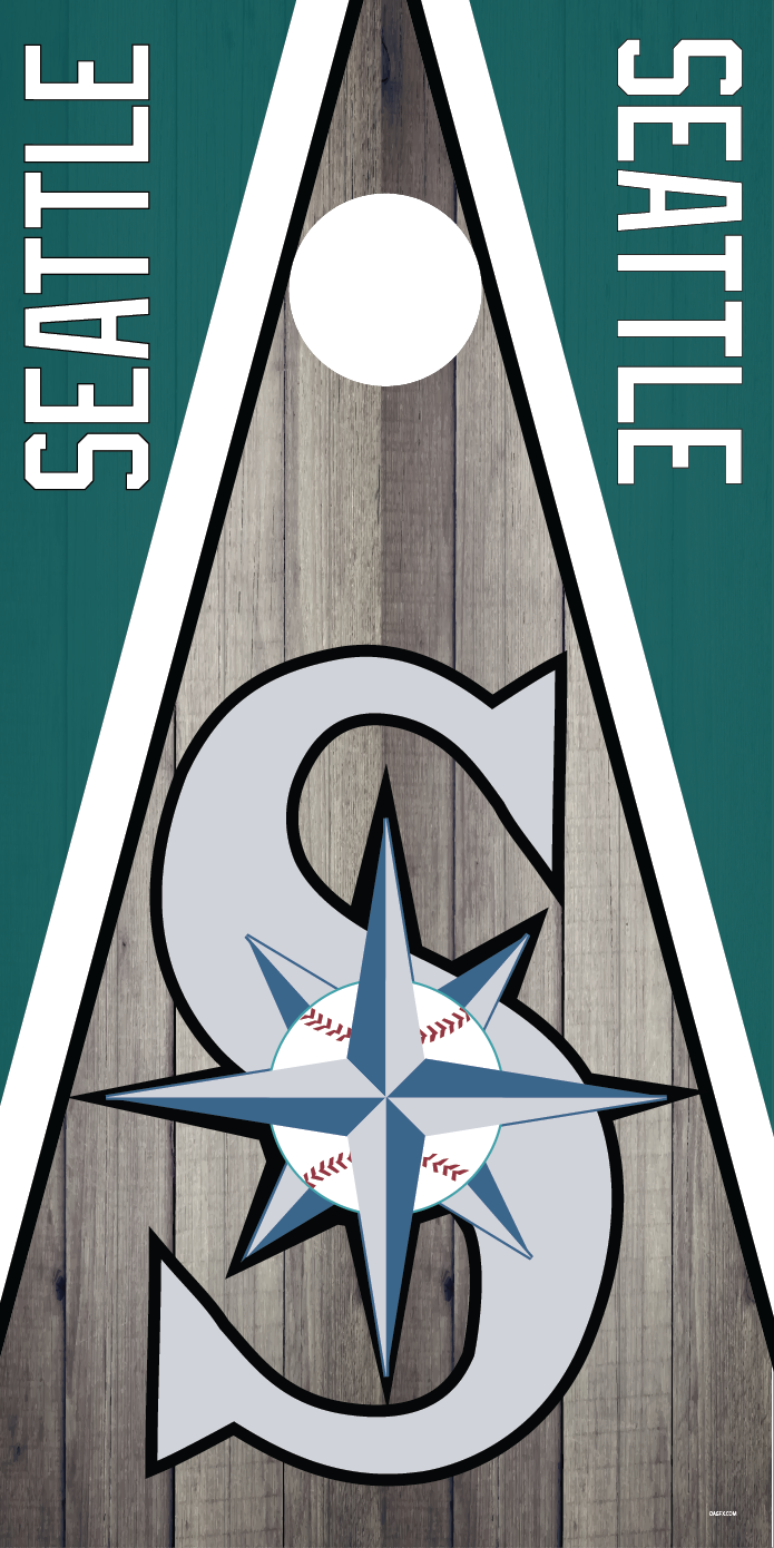 Seattle Mariners Cornhole Board Skins (Pair)
