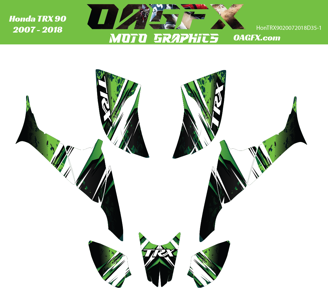 Graphics Kits for 2007 to 2018 Honda TRX 90