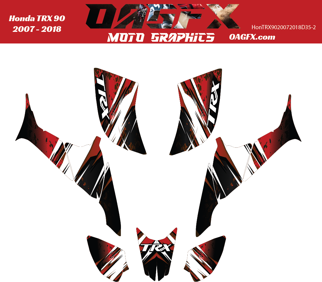 Graphics Kits for 2007 to 2018 Honda TRX 90