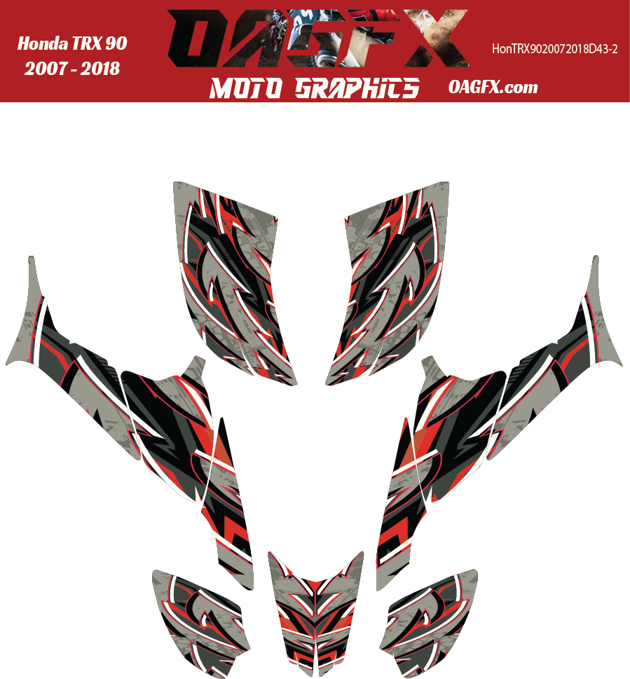 Graphics Kits for 2007 to 2018 Honda TRX 90