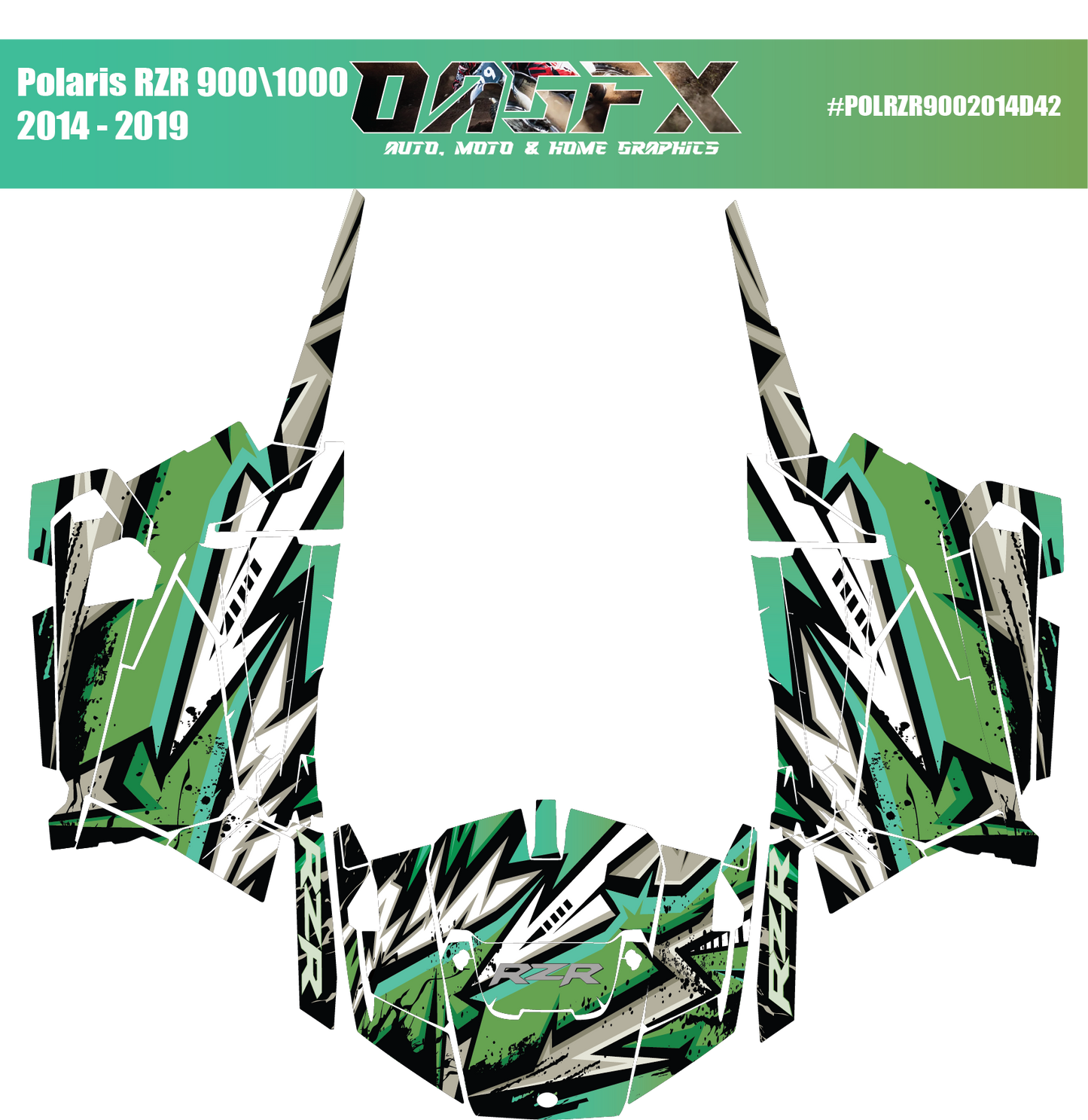 Graphics Kit for 2014 to 2019 Polaris RZR 900/1000