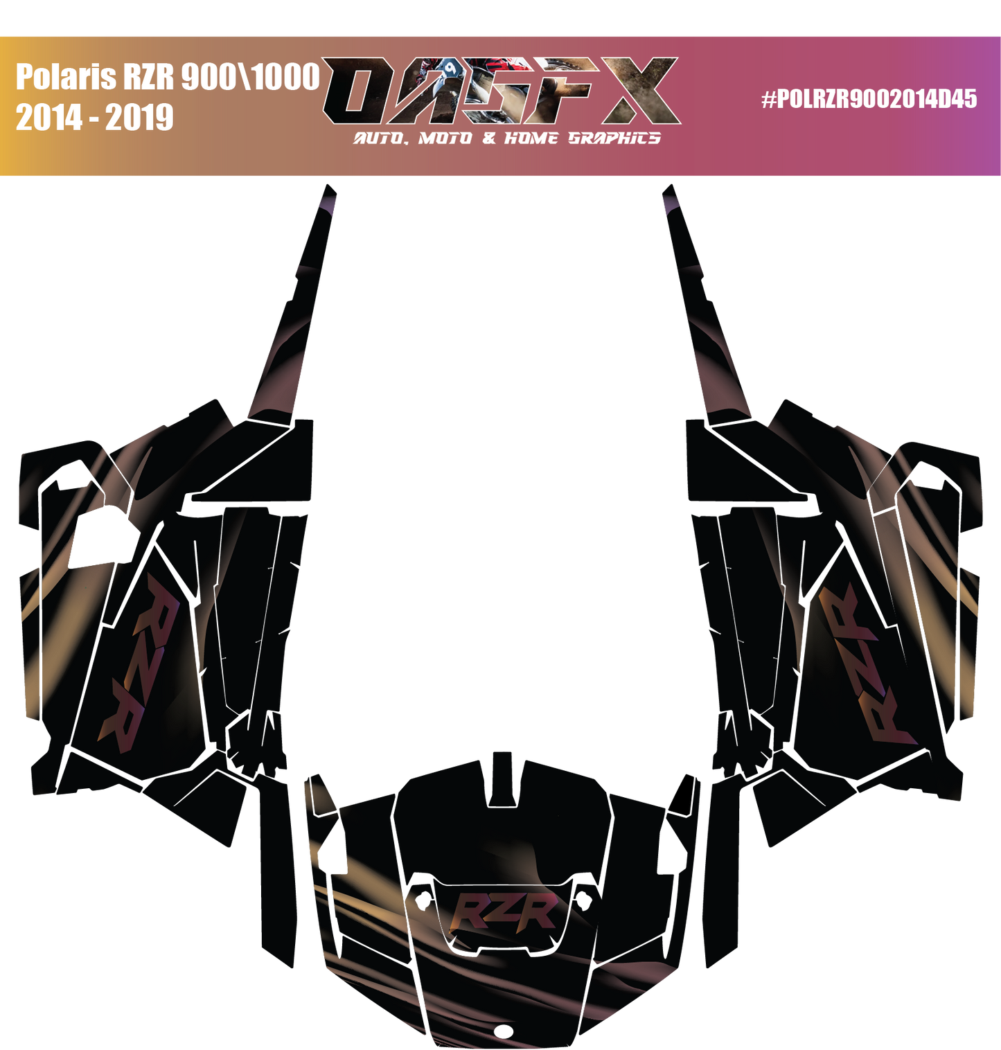 Graphics Kit for 2014 to 2019 Polaris RZR 900/1000