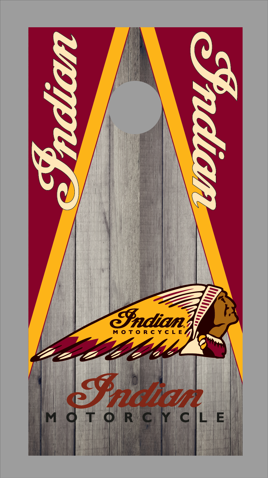 Indian Cornhole Board Skins (Pair)