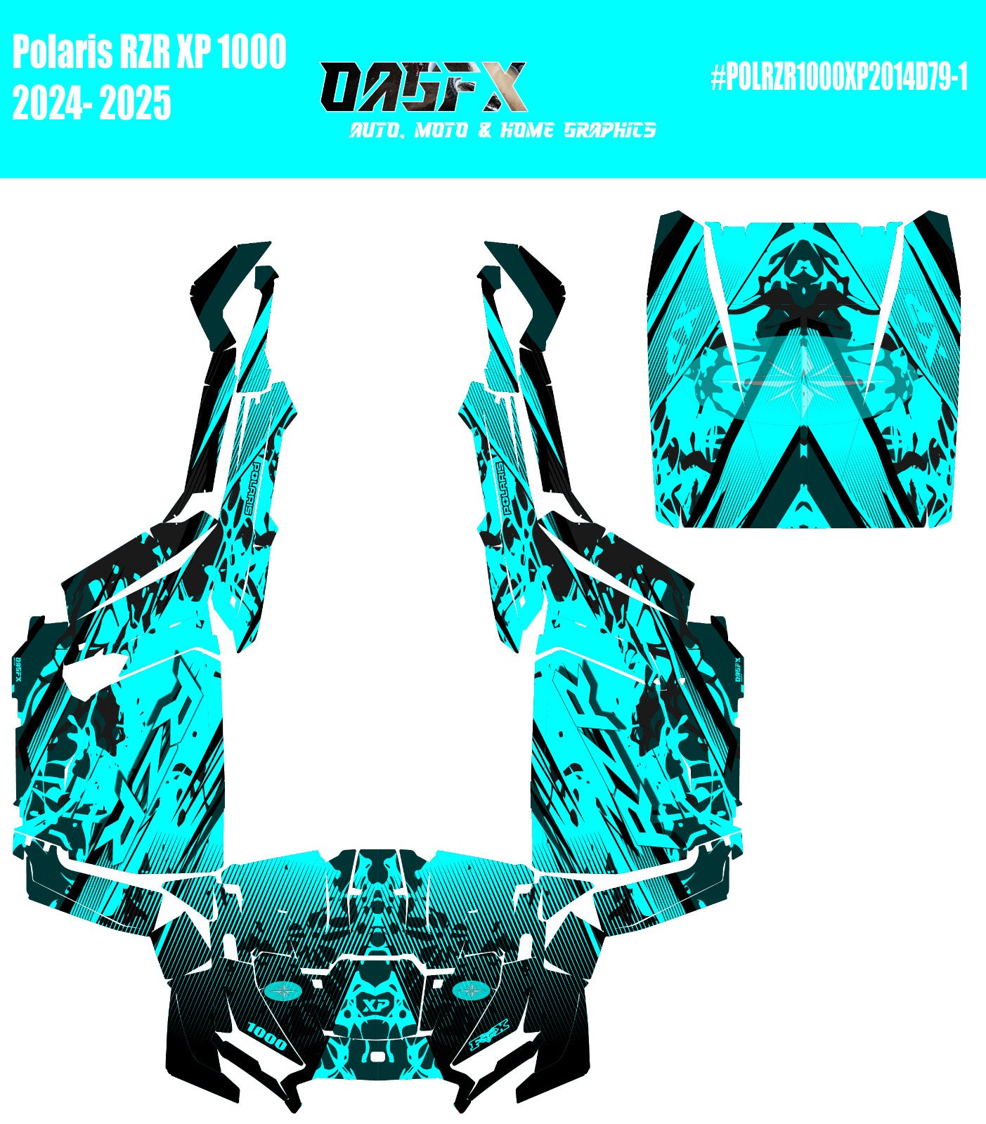 2024-2025 Polaris RZR XP 1000 Graphics Kit D79-1 OAGFX