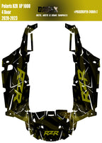 2020 - 2023 Polaris RZR  XP 1000 4 Door  Graphics Kit D69-2 Flag