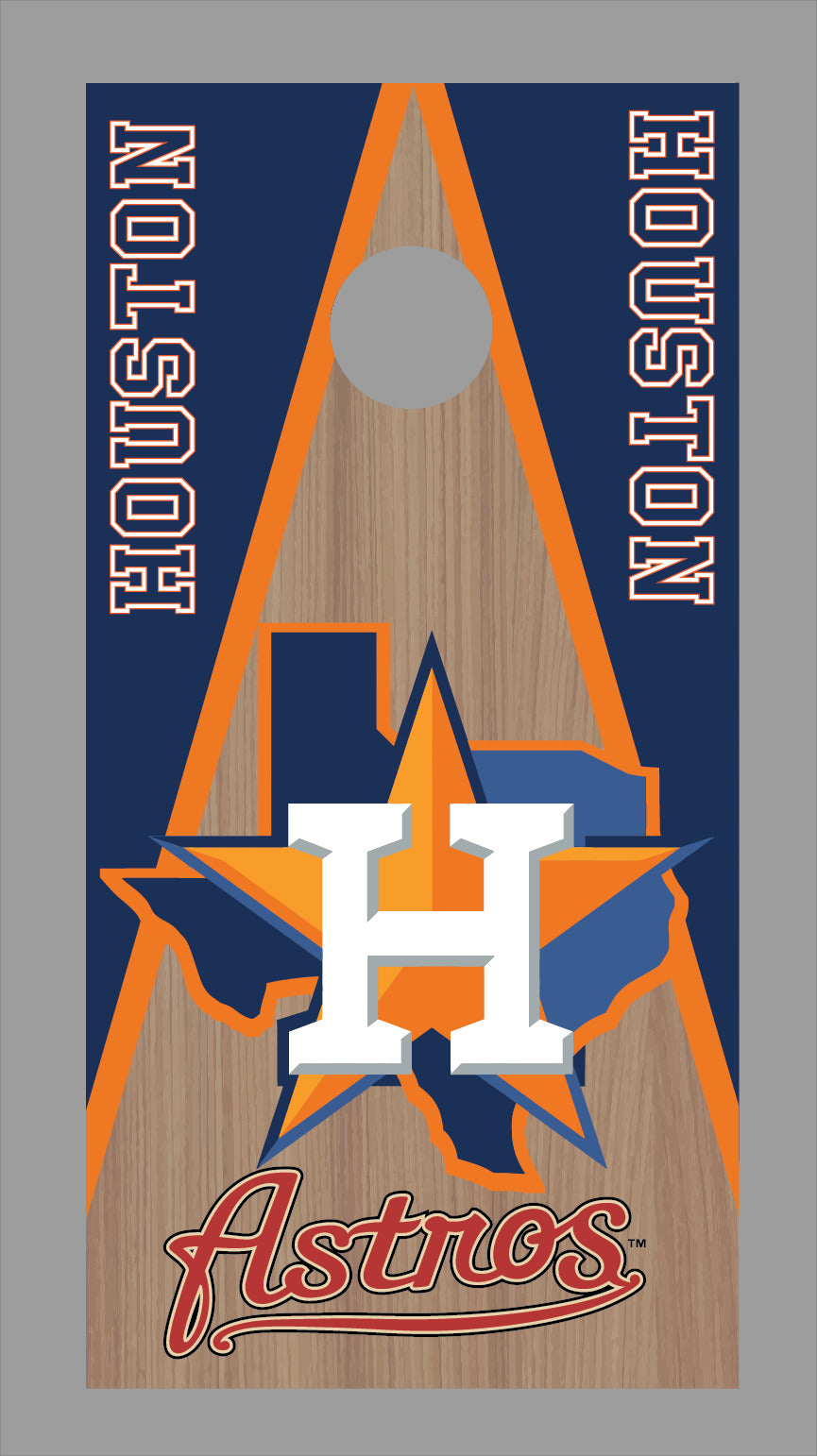 Corn Hole Board Wrap - Houston Astros Cornhole