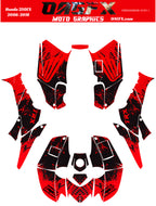 2006-2018 Honda TRX 250 EX Graphics Kit - Pro Ed D51-1 Red