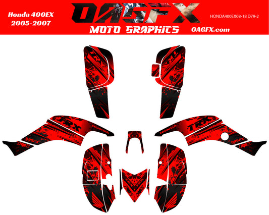 2005-2007 Honda TRX 400 EX Graphics Kit - Pro Ed D79-2