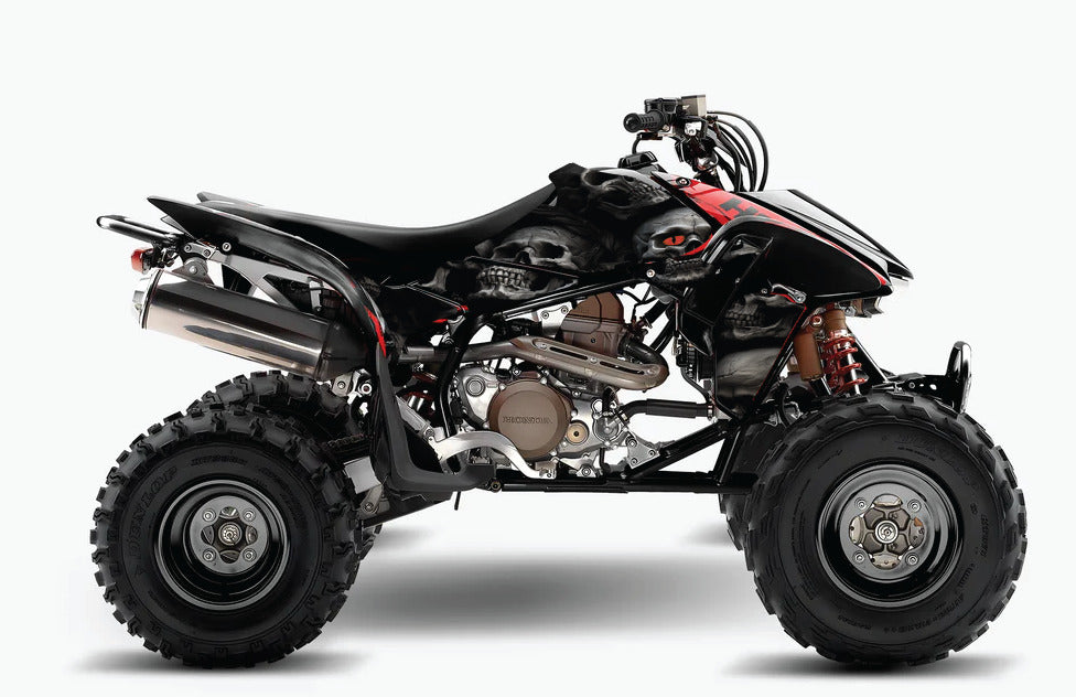 2004 - 2018 Honda TRX 450R ER Graphics Kit - Pro Ed DSK-1 Skulls