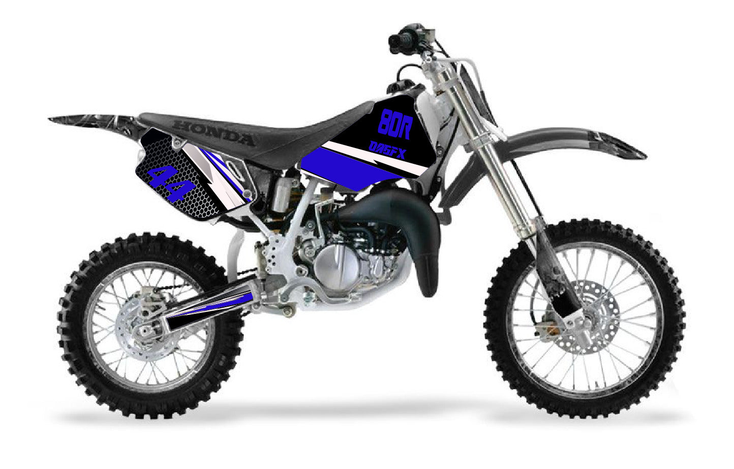 1996 - 2002 Honda CR 80  OAGFX Graphics Kit - D33-3 Blue