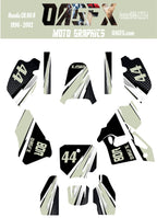 1996 - 2002 Honda CR 80  OAGFX Graphics Kit - D33-6 Grey