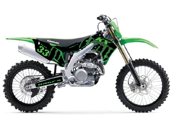 Kawasaki KX 450 (19-23) KX 250 (21-23) DMon-1 Monster Graphic Kit - Pro Edition