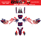 2004-2009 Honda CRF250R Graphics Kit - Pro Ed D38-1 CRF 250 USA Flag