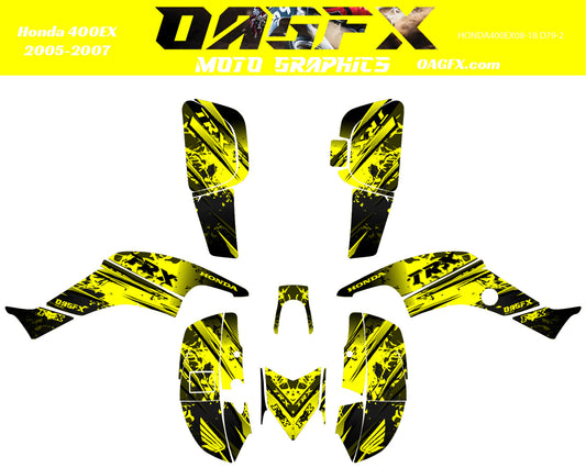 2005-2007 Honda TRX 400 EX Graphics Kit - Pro Ed D79-3