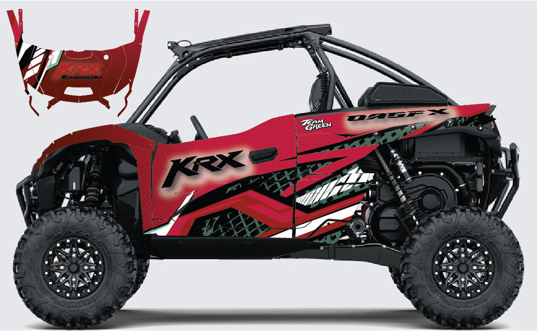 2019 - 2023 Kawasaki Teryx KRX 1000 Graphic Kit - Pro Edition D52-3 Red